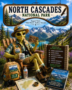 North Cascade National Park Souvenir Art Print