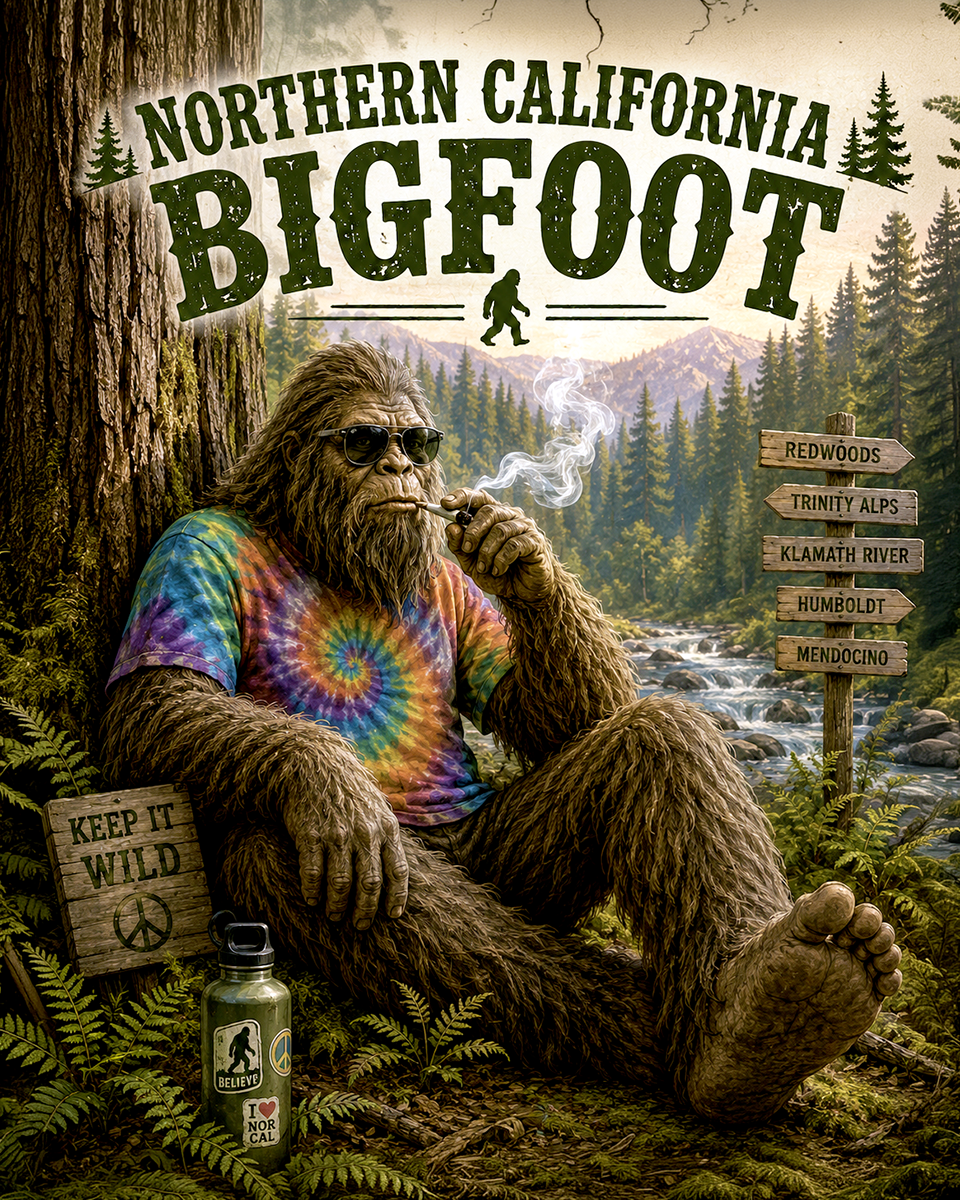 Northern California - Bigfoot Wall Art