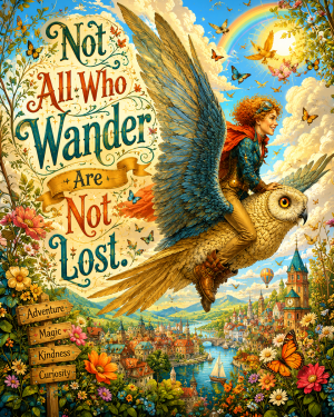 Not All Who Wander are Lost - Fairy Art Print