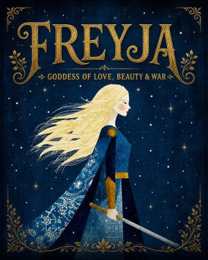 On a Late Night Walk - Freyja the Norse Goddess Art Print