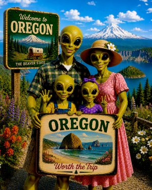 Oregon - Alien Family - Worth the Trip