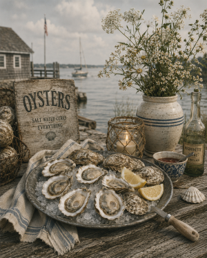 Oyster Lunch - Nautical Nostalgia