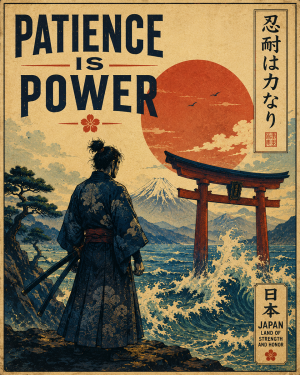 Patience Is Power - Martial Arts Artwork