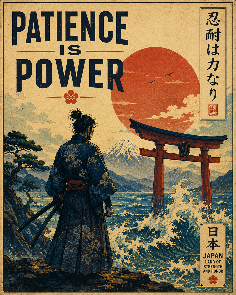 Patience Is Power - Martial Arts Artwork