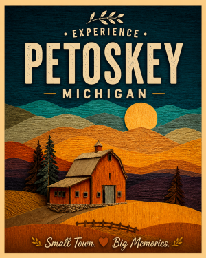 Petoskey Michigan - Red Barn Agri-Tourism Art Print