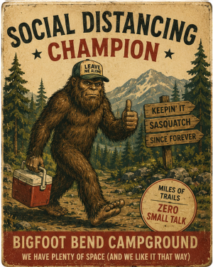 Pine Acres - Vintage Advertising Parody Camp Ground Ad