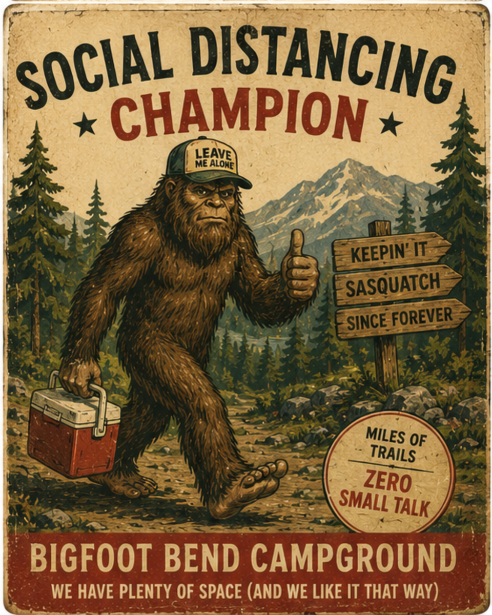 Pine Acres - Vintage Advertising Parody Camp Ground Ad
