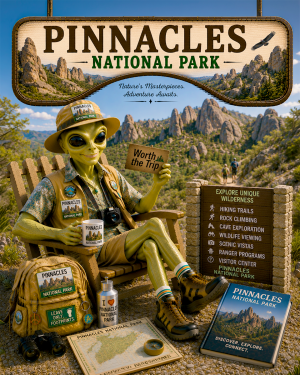 Pinnacles National Park Souvenir Art Print