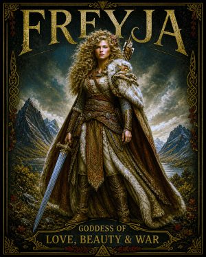 Poster Version - Freyja the Norse Goddess Art Print
