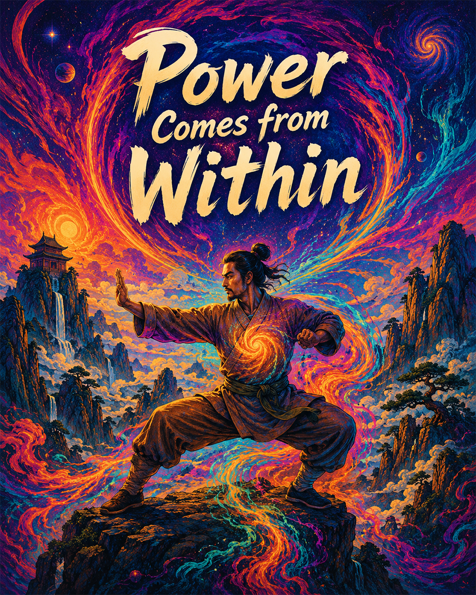 Power Comes from Within - Martial Arts Artwork