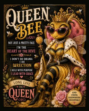 Queen Bee - Honeybee Art Print