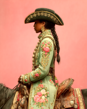 Retail Ready Matted Desert Cowgirl Sadie Print - Wholesale Western Wall Art for Gift Shops.png