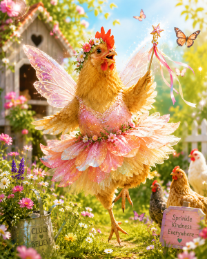 Rooster Fairy - Animal Fairies - Children's Fantasy Artwork