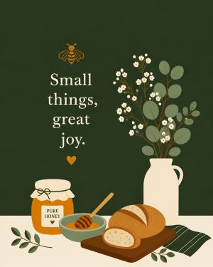 Samll Things - Honeybee Art Print
