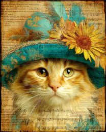 Sarah from Sunnydale - Cats in Hats Art Print