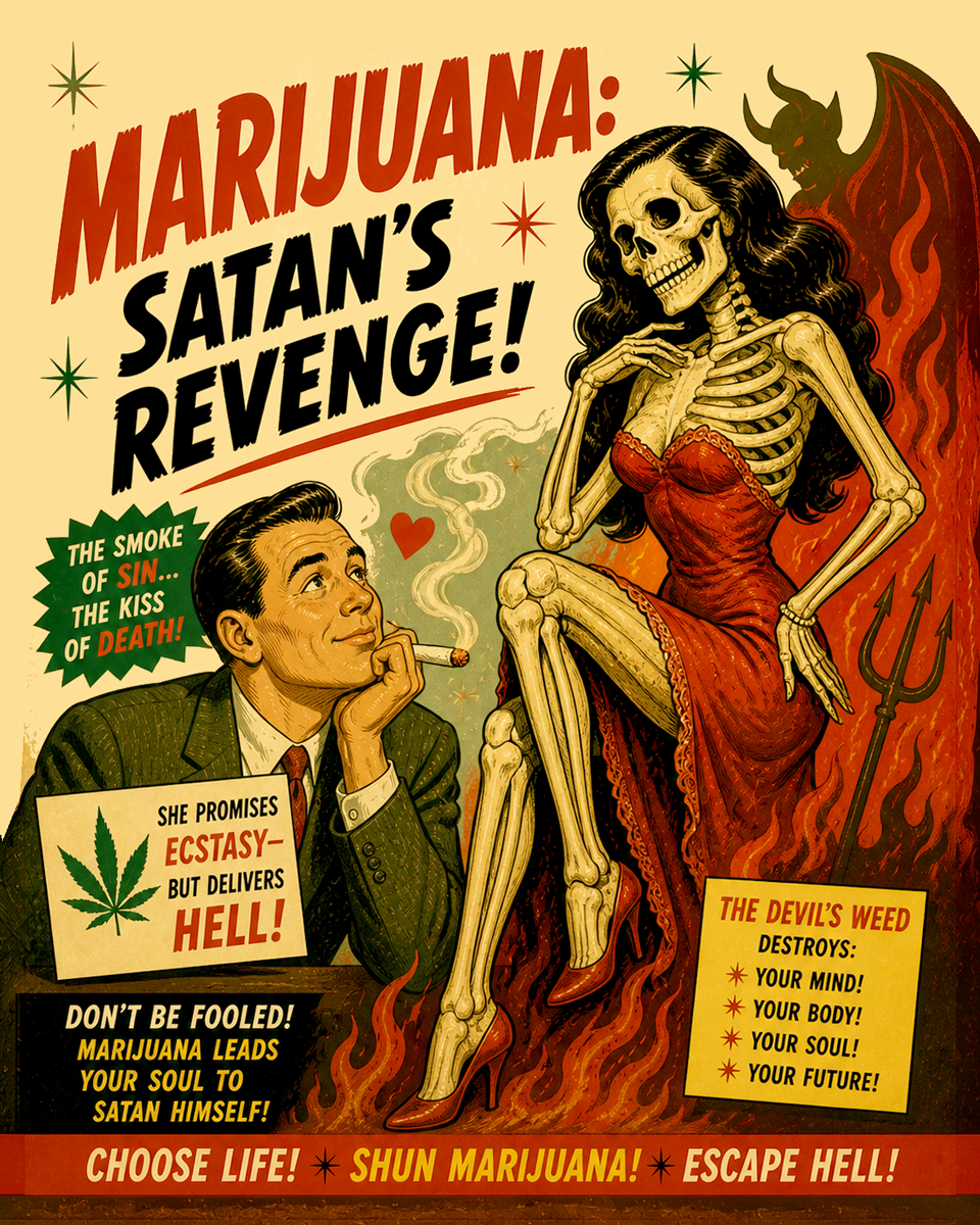 Satans Revenge - Marijuana Poster