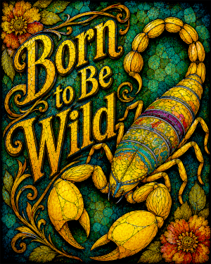 Scorpion - Born to Be Wild - Wildlife Art Print