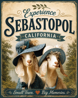 Sebastopol California - Goat Sisters Agri-Tourism Art Print