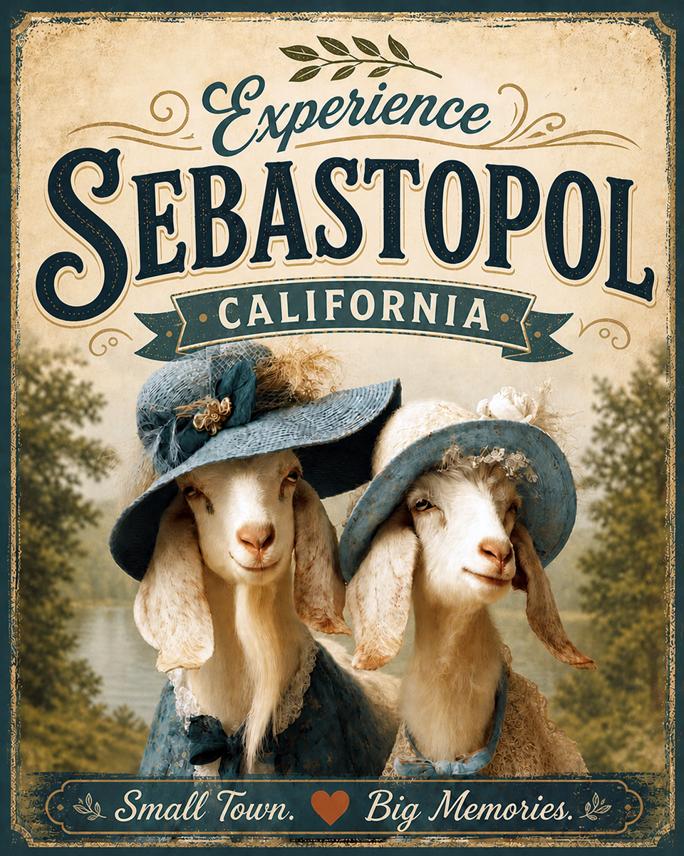 Sebastopol California - Goat Sisters Agri-Tourism Art Print
