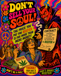 Sell Your Soul - Psychedelic - Marijuana Poster