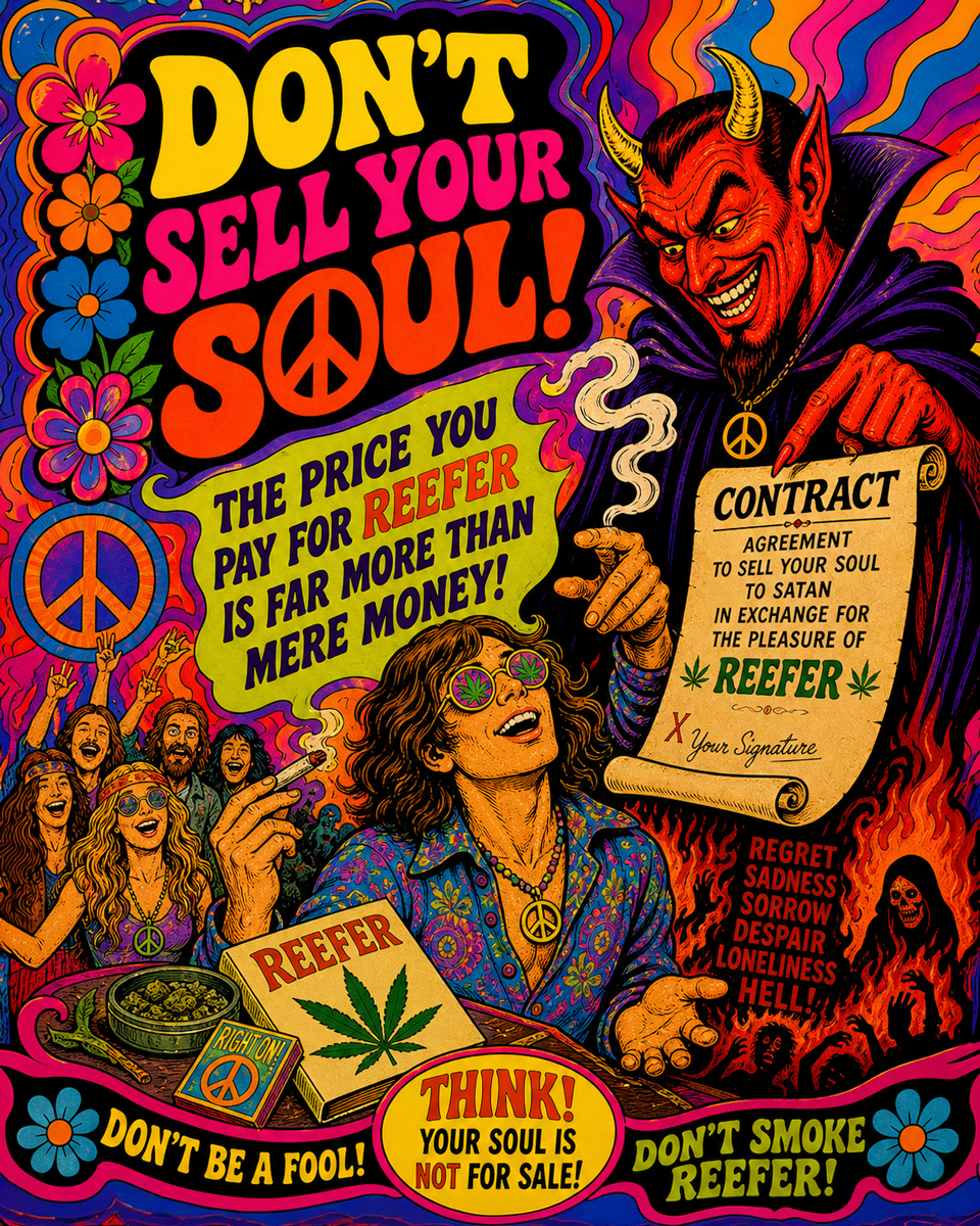 Sell Your Soul - Psychedelic - Marijuana Poster