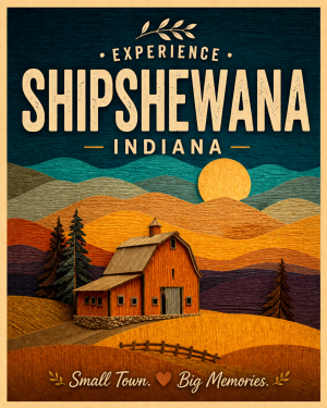 Shipshewana Indiana - Red Barn Agri-Tourism Art Print