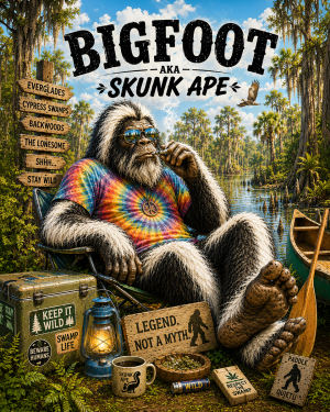 Skunk Ape - Bigfoot Wall Art