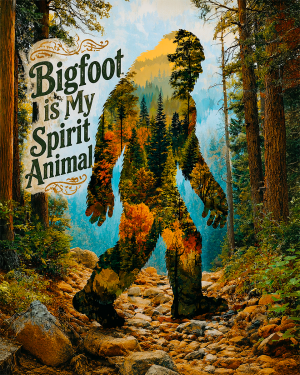 Spirit Animal II - Bigfoot Wall Art
