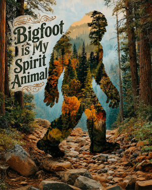 Spirit Animal - Bigfoot Wall Art