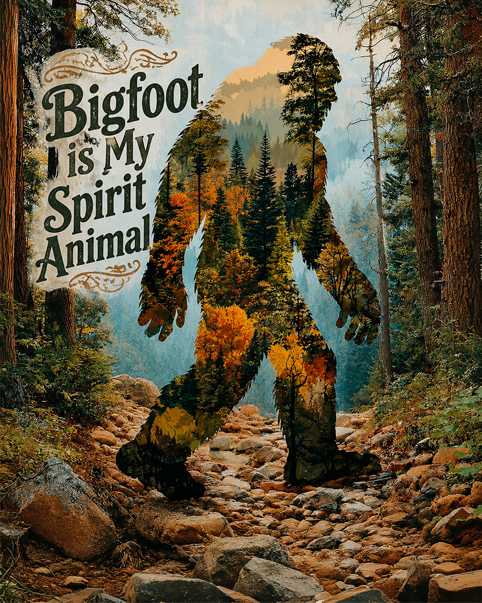 Spirit Animal - Bigfoot Wall Art