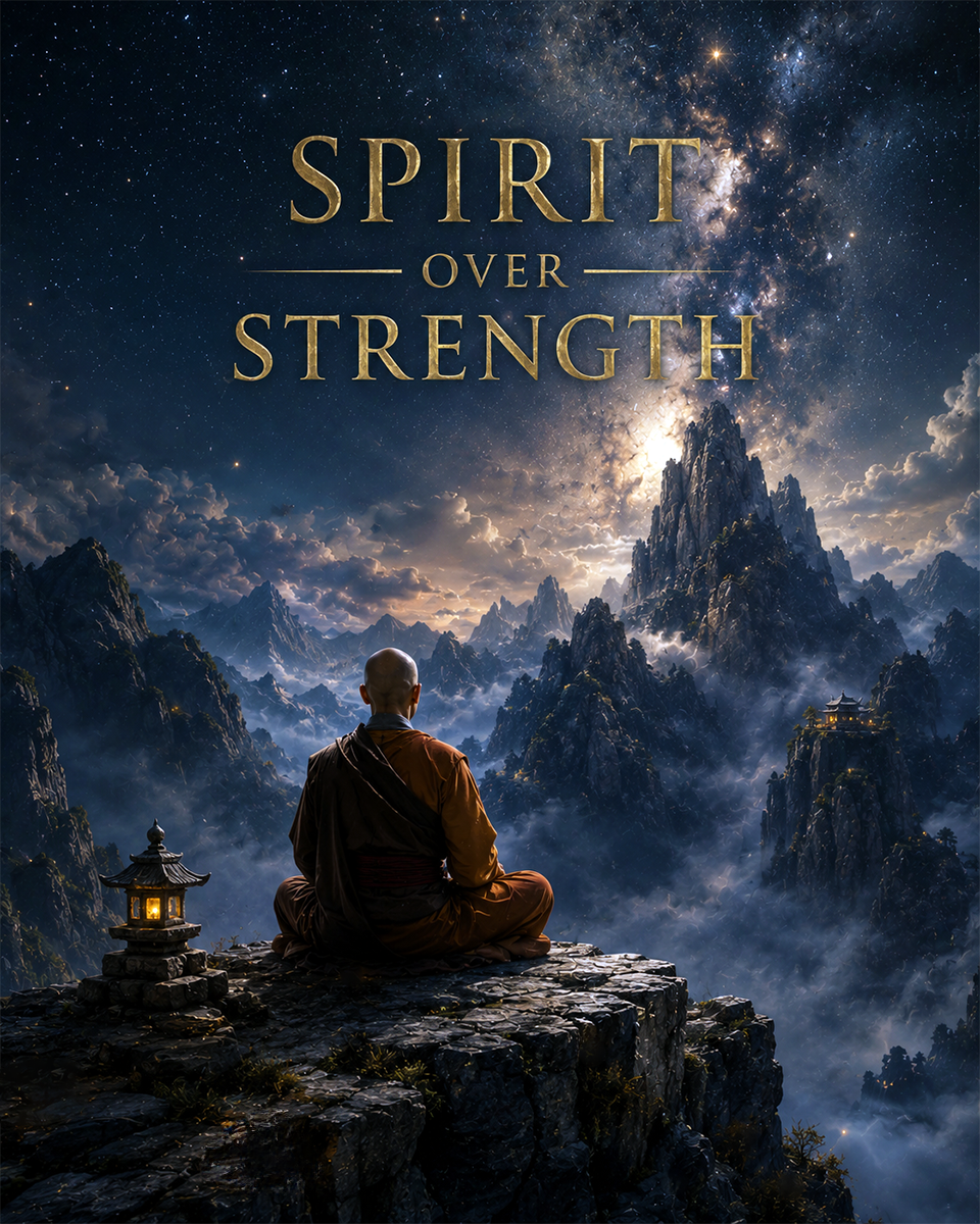 Spirit Over Strength - Martial Arts Artwork