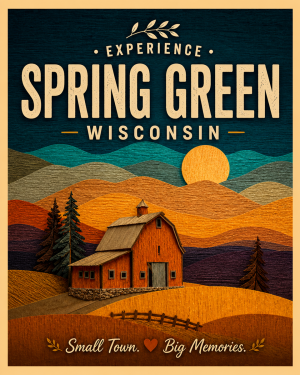 Spring Green Wisconsin - Red Barn Agri-Tourism Art Print