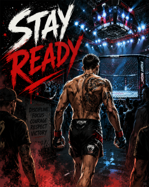 Stay Ready - Martial Arts Artwork