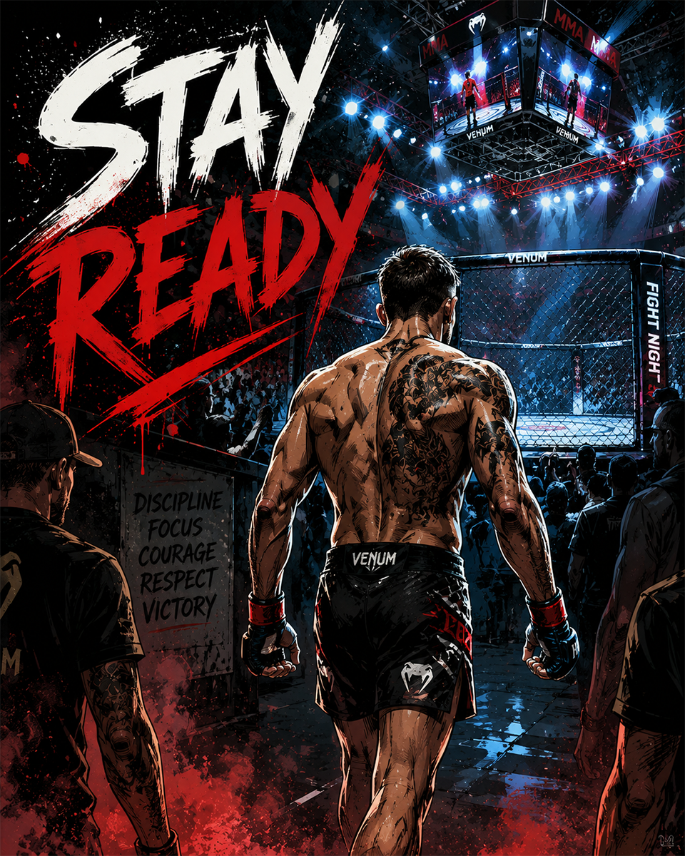Stay Ready - Martial Arts Artwork