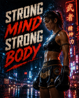 Strong Mind Strong Body - Martial Arts Artwork