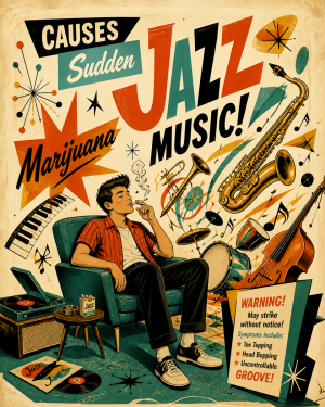 Sudden Jazz - Marijuana Poster