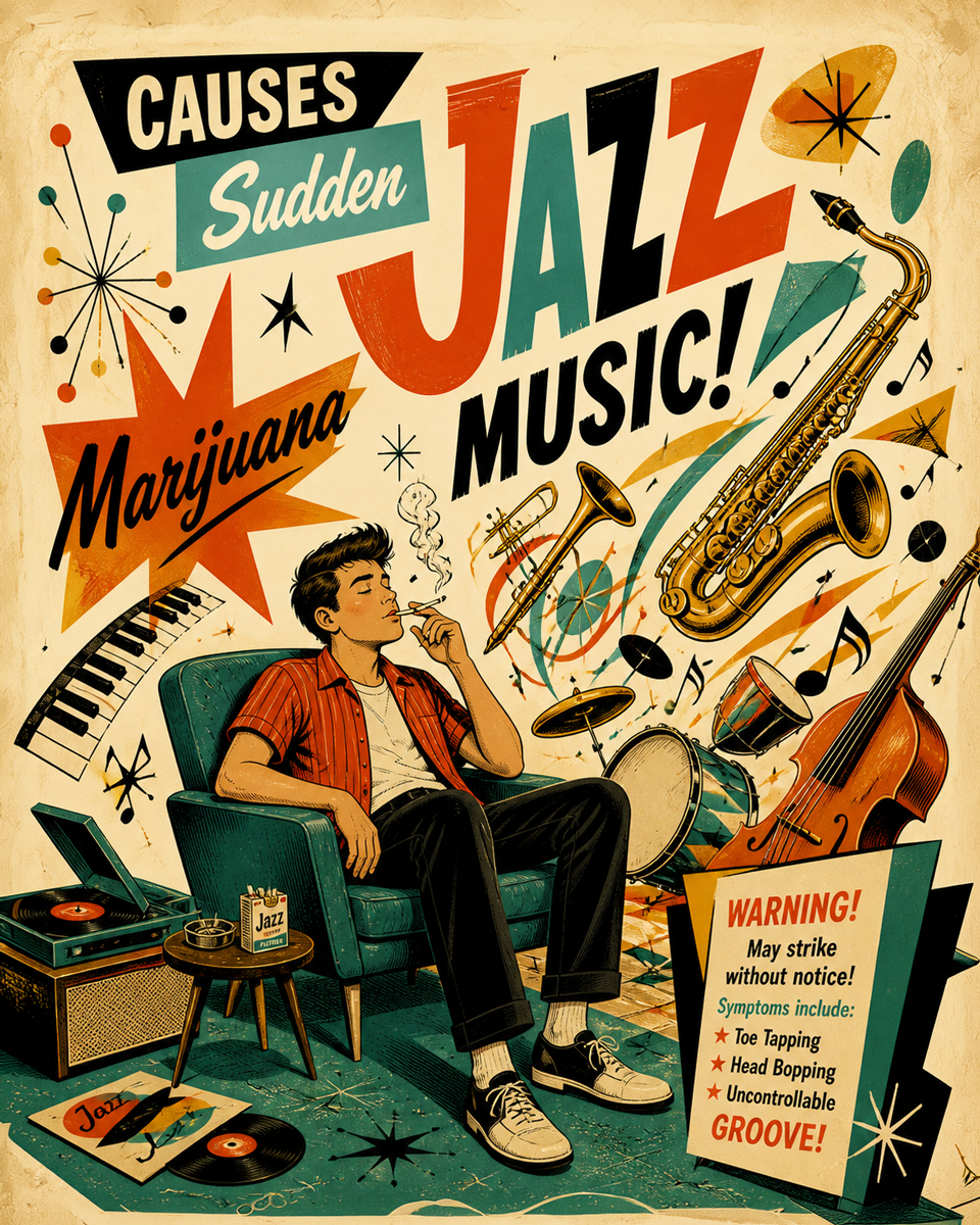 Sudden Jazz - Marijuana Poster