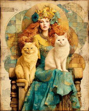 Sunny Disposition - Freyja the Norse Goddess Art Print