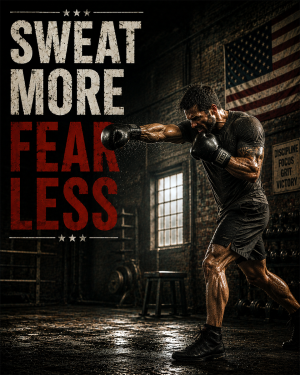 Sweat More Fear Less - Martial Arts Artwork