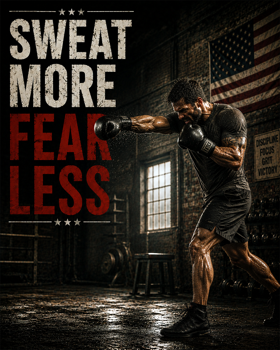 Sweat More Fear Less - Martial Arts Artwork