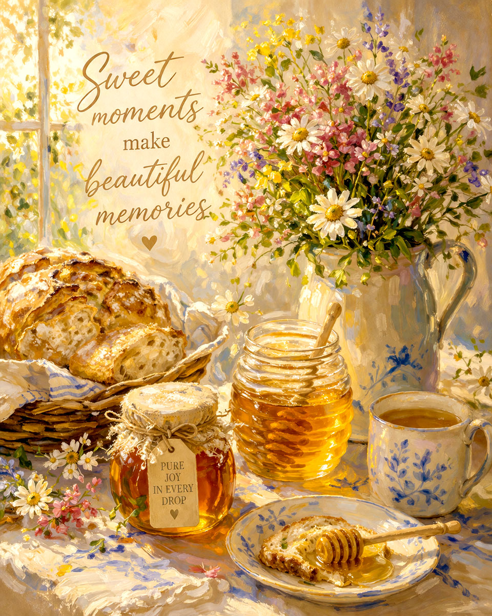 Sweet Moments - Honeybee Art Print