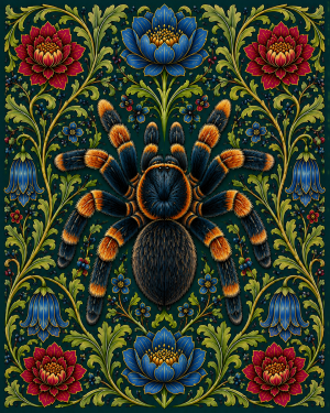 Tarantula - 19th Century Arts and Crafts Style Art Print