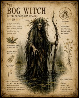 The Bog Witch - Folk Horror - Appalachian Gothic Art Print