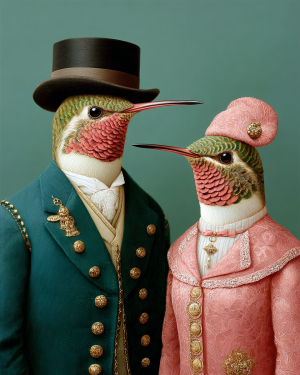The Duke and Duchess - Humingbird Art Print