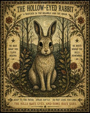 The Hollowed Eye Rabbit - Folk Horror - Appalachian Gothic Art Print