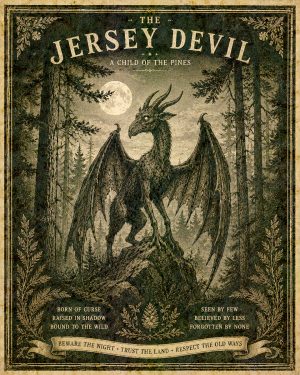 The Jersey Devil - Folk Horror - Appalachian Gothic Art Print