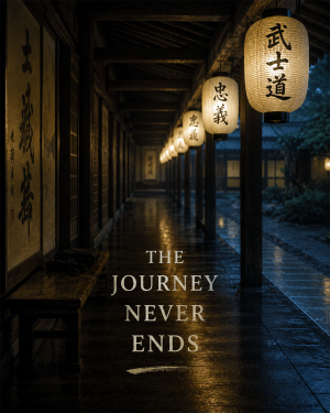 The Journey Never Ends - Martial Arts Artwork