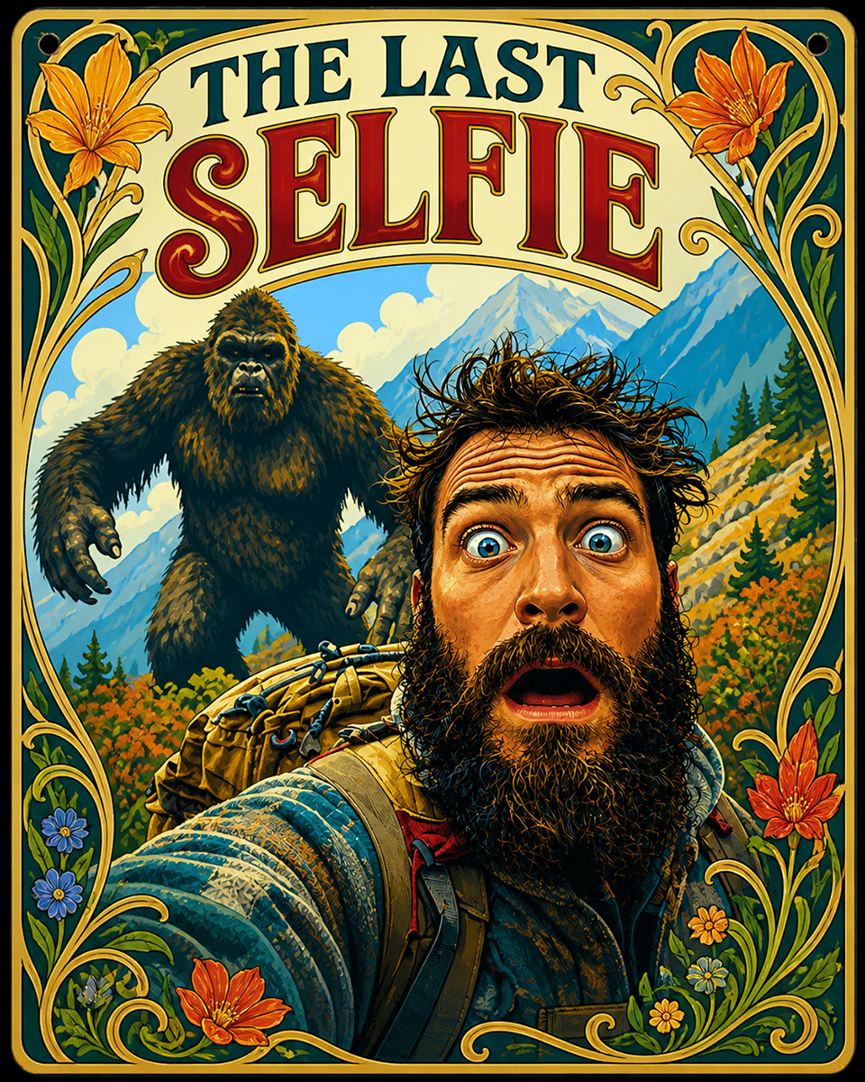 The Last Selfie - Bigfoot Wall Art