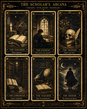 The Scholars Arcana - Dark Academia Art Print