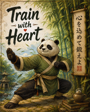 Train with Heart - Martial Arts Artwork